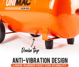 UNIMAC Portable Electric Air Compressor, 50L 3HP Direct Drive, Includes 5pc Air Tool Kit - Top-Down View