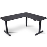 FORTIA Corner Standing Desk, 160x140cm, 72-118cm Sit to Stand Up Electric Height Adjustable, Black - Extra Image