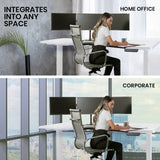 FORTIA 145W x 60D x 85D Dual-Motor 80kg Load Adjustable Sit-Stand Up R-Hand Sided Corner Desk - White/White Frame - Extra Image