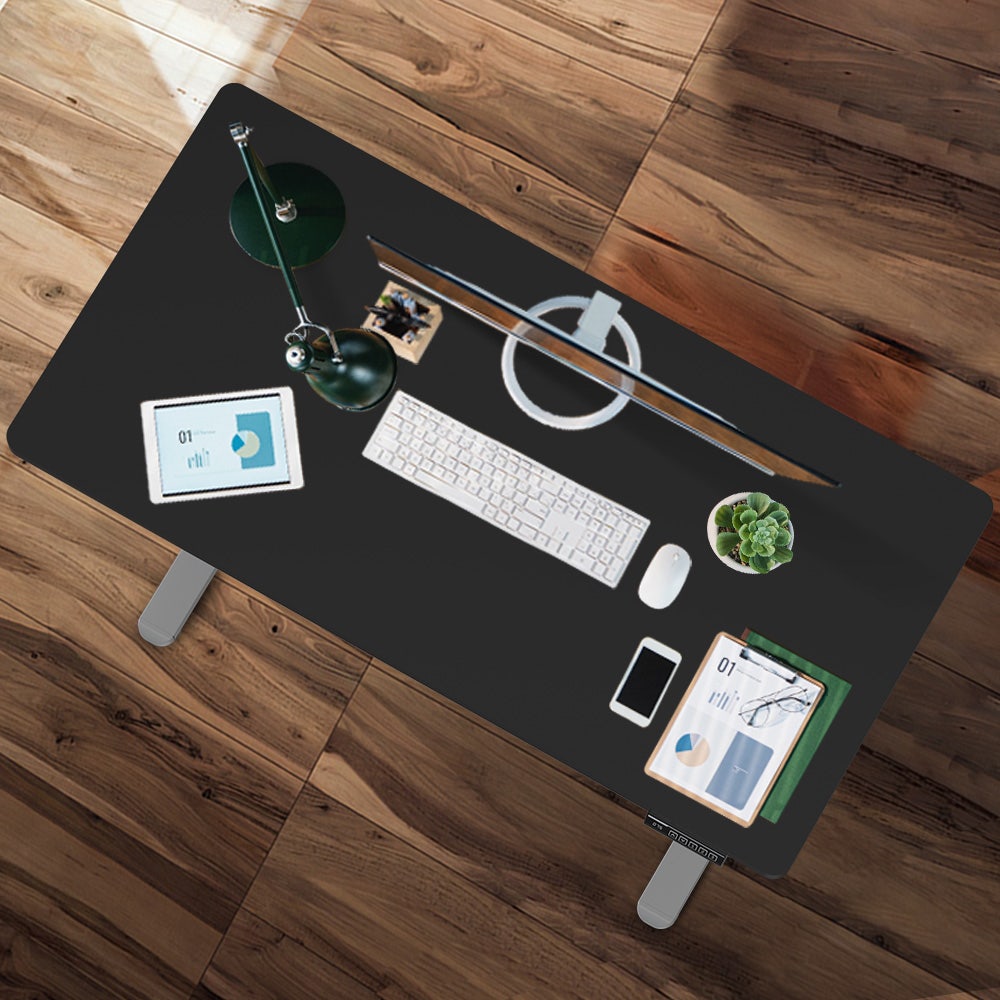 FORTIA Sit To Stand Up Standing Desk 140x60cm 72-118cm Electric Height Adjustable 40kg Rated Black/Silver Frame