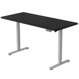 FORTIA Sit To Stand Up Standing Desk 150x68cm 72-118cm Electric Height Adjustable 50kg Rated Black/Silver Frame