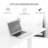 Fortia Sit To Stand Up Standing Desk 120x60cm 72-118cm Electric Height Adjustable 70kg Rated White/White Frame - Extra Image