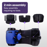 EQUIPMED Mobility Scooter Electric Motorised 4 Wheel Power Portable Folding - 45-Degree Angle