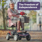 EQUIPMED Mobility Scooter Electric Motorised Power Portable 4 Wheel Folding