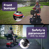EQUIPMED Mobility Scooter Electric Motorised Power Portable 4 Wheel Folding - Extra Image