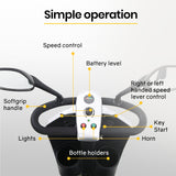 EQUIPMED Mobility Scooter For Elderly Motorized Electric Older Adults 4 Riding - Top-Down View