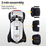 EQUIPMED Mobility Scooter Electric Motorized Ride On E-Scooter for Elderly Older Adult Handicap Aid - Rear View