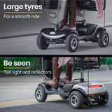 EQUIPMED Mobility Scooter Electric Motorized Ride On E-Scooter for Elderly Older Adult Handicap Aid - Extra Image