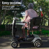 EQUIPMED Mobility Scooter Electric Motorized Ride On E-Scooter for Elderly Older Adult Handicap Aid - Extra Image