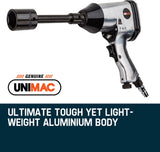 UNIMAC Air Impact Wrench Kit 17pc 1/2 Rattle Gun Set Socket Pneumatic Metric - Front View