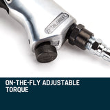 UNIMAC Air Impact Wrench Kit 17pc 1/2 Rattle Gun Set Socket Pneumatic Metric - Top-Down View