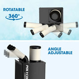 POLYCOOL 6.5kW Portable Industrial Spot Cooler, with Triple Cooling Ducts, 15A Plug - Top-Down View