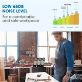 POLYCOOL 6.5kW Portable Industrial Spot Cooler, with Triple Cooling Ducts, 15A Plug - Close-Up Angle