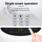 CARSON 3in1 Portable Air Conditioner 6000BTU Mobile Fan Cooler Cooling - Side View