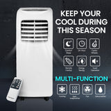 CARSON 3-in-1 Portable Air Conditioner Dehumidifier Fan Cooler Aircon 7000 BTU - Front View
