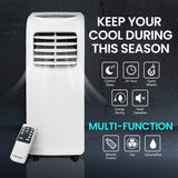 CARSON Portable Air Conditioner Mobile Fan Cooler Cooling Dehumidifier 9000BTU - Close-Up Angle