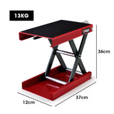 T-REX 500kg Motorcycle Scissor Jack Lift Stand for Motorbike Quad Bike - Rear View