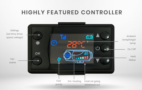 Diesel Air Heater 12V Caravan Air Motorhome 5kW All-in-one Car Camper Parking Trailer Heating, image 7
