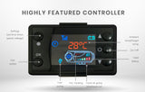 Diesel Air Heater 12V Caravan Air Motorhome 5kW All-in-one Car Camper Parking Trailer Heating - Close-Up Angle