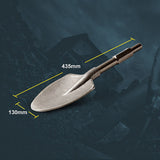 Baumr-AG 130mm Clay Pointed-Tip Spade Jackhammer Chisel, 30mm Hex with Bonus Carry Case - Front View