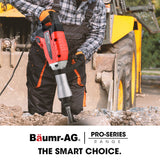 Baumr-AG 2400W Pro-Grade Electric Demolition Jackhammer, with 3 Bonus Chisels, Carry Case - Extra Image