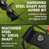 Baumr-AG 1500W Electric Post Hole Auger Digger - 45-Degree Angle