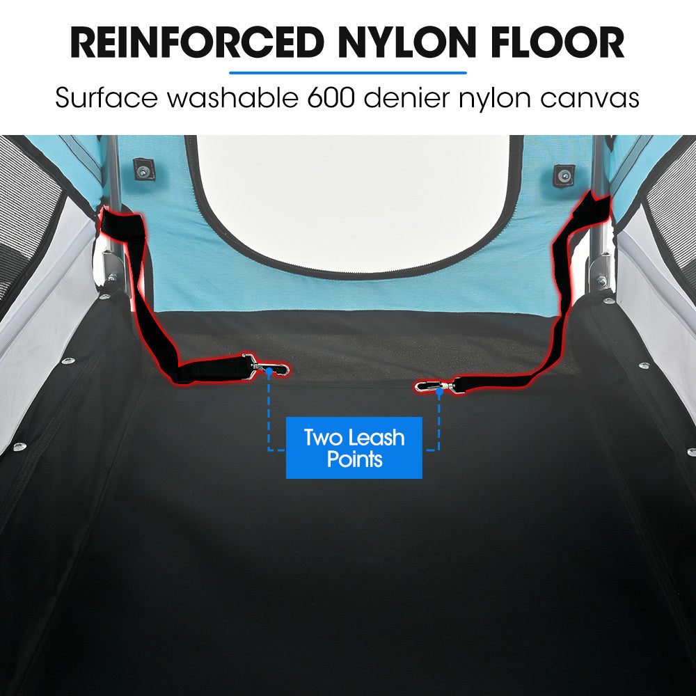 TAG-ALONG Pet & Cargo Bike Trailer, Bicycle Pet & Cargo Trailer, Cargo Carrier, Blue