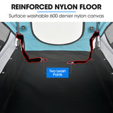 TAG-ALONG Pet & Cargo Bike Trailer, Bicycle Pet & Cargo Trailer, Cargo Carrier, Blue - Top-Down View