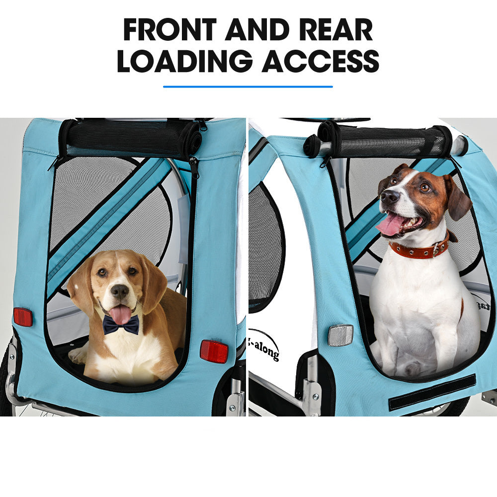 TAG-ALONG Pet & Cargo Bike Trailer, Bicycle Pet & Cargo Trailer, Cargo Carrier, Blue