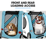 TAG-ALONG Pet & Cargo Bike Trailer, Bicycle Pet & Cargo Trailer, Cargo Carrier, Blue - Low Angle