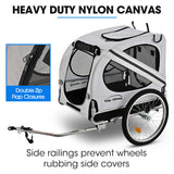 TAG-ALONG Pet & Cargo Bike Trailer, Bicycle Pet & Cargo Trailer, Cargo Carrier, Grey - Close-Up Angle