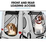 TAG-ALONG Pet & Cargo Bike Trailer, Bicycle Pet & Cargo Trailer, Cargo Carrier, Grey - Low Angle