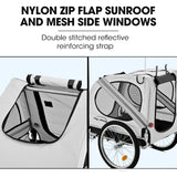 TAG-ALONG Pet & Cargo Bike Trailer, Bicycle Pet & Cargo Trailer, Cargo Carrier, Grey - Extra Image