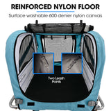 TAG-ALONG Pet & Cargo Jogger Bike Trailer, Pull Behind Bicycle Trailer Carrier Stroller, Blue - Top-Down View