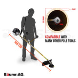 Baumr-AG 65CC Brushcutter Whipper Snipper Trimmer Brush Cutter Multi Pole Tool - Front View