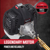 Baumr-AG 65CC Brushcutter Whipper Snipper Trimmer Brush Cutter Multi Pole Tool - Top-Down View