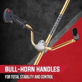 Baumr-AG 65CC Brushcutter Whipper Snipper Trimmer Brush Cutter Multi Pole Tool - 45-Degree Angle