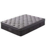 KINGSTON SLUMBER Premium Luxury 34cm Double Mattress, Medium-Firm, Natural Latex Layer, Euro Top, 7-Zone Pocket Spring