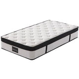 KINGSTON SLUMBER RelaxMax 31cm King Single Mattress, Medium, Euro Top, 5-Zone, Pocket Spring, Knitted Fabric