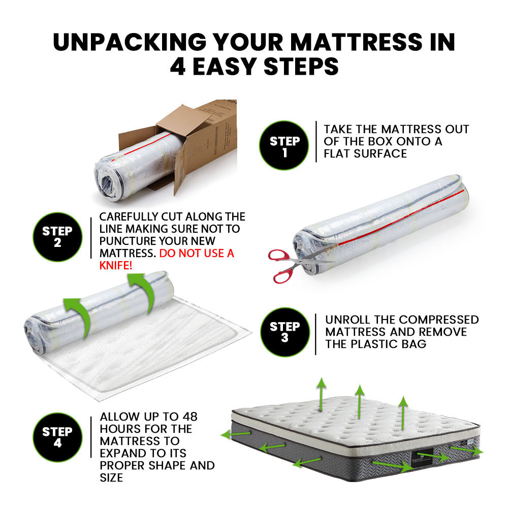 King Single Size Foldable Mattress Kapok Filled Camping Matt BlueEle
