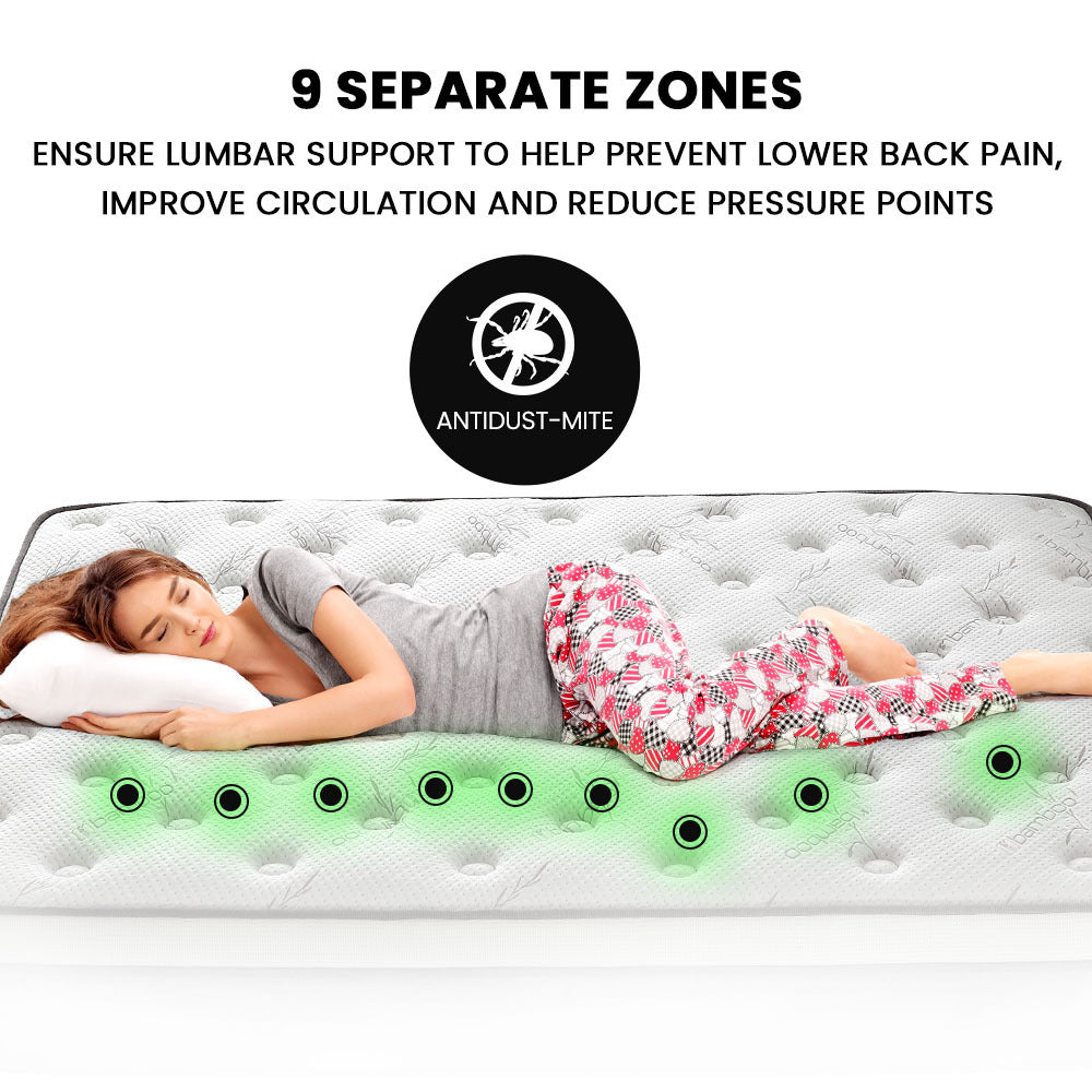 King Single Size Foldable Mattress Kapok Filled Camping Matt BlueEle