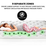 King Single Size Foldable Mattress Kapok Filled Camping Matt BlueEle - Close-Up Angle