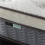 King Single Size Foldable Mattress Kapok Filled Camping Matt BlueEle - Low Angle