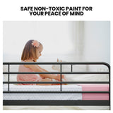 Kingston Slumber 2in1 Single Metal Bunk Bed Frame, with Modular Design, Dark Matte Grey - 45-Degree Angle