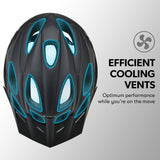 VALK Mountain Bike Helmet Small 54-56cm Bicycle MTB Cycling Safety Accessories - 45-Degree Angle