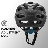 VALK Mountain Bike Helmet Small 54-56cm Bicycle MTB Cycling Safety Accessories - Rear View
