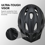 VALK Mountain Bike Helmet Small 54-56cm Bicycle MTB Cycling Safety Accessories - Close-Up Angle