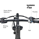 VALK Vortex 3 Electric Bike, Medium Frame Mountain ebike, Gunmetal Grey - Rear View