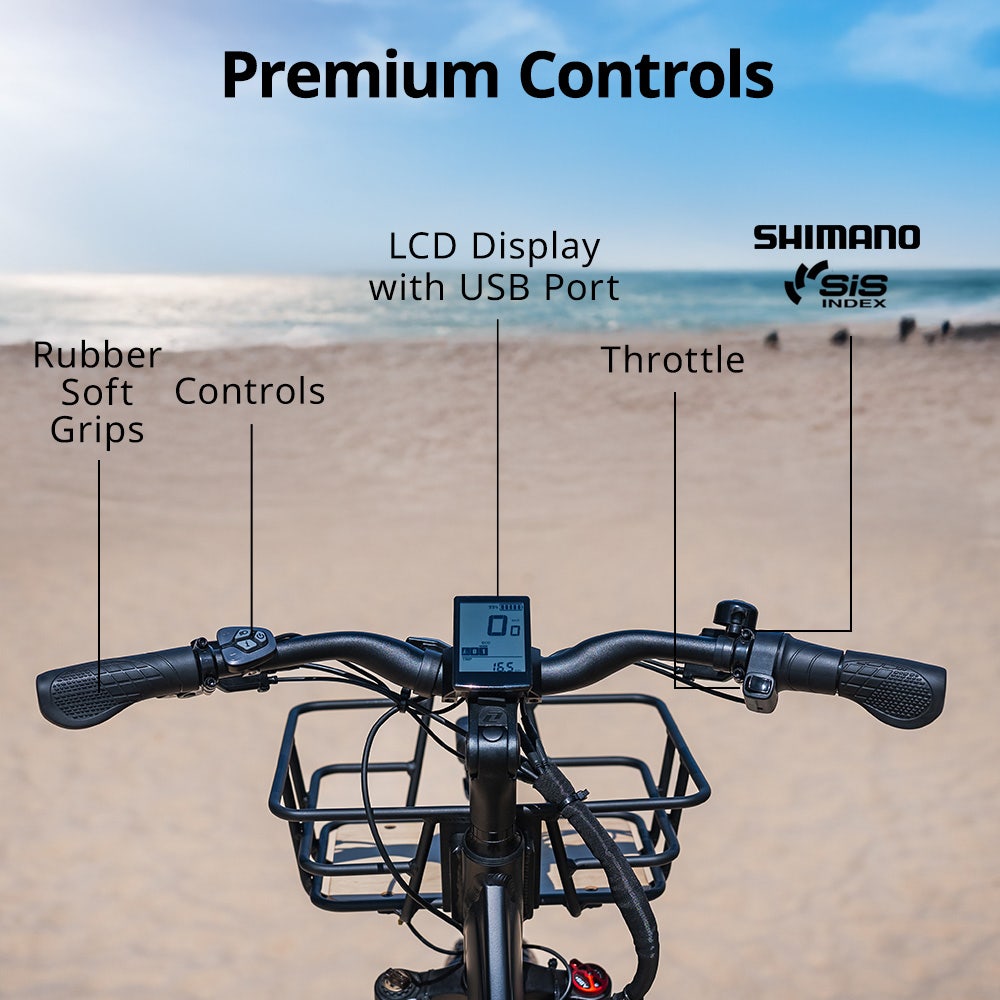 VALK Electric Fat Tyre Tricycle, 500W, Throttle, Hydraulic Disc Brakes, Alloy Frame, Suspension, Black