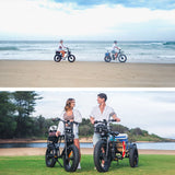 VALK Electric Fat Tyre Tricycle, 500W, Throttle, Hydraulic Disc Brakes, Alloy Frame, Suspension, Black - 45-Degree Angle